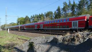 DB Doppelstockwagen Abfahrt Langenselbold Bahnhof Richtung Hasselbach [upl. by Grekin488]