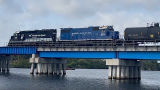 FEC103 at Crane Creek Bridge Melbourne FL 907am 41124 [upl. by Lladnew177]