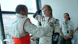 MY FIRST EVER F1 PODIUM  NICO ROSBERG  UNCUT [upl. by Llewsor39]