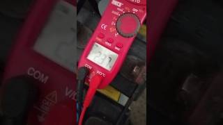 Battery voltage check with multi meter electricalengineering [upl. by Rubliw]