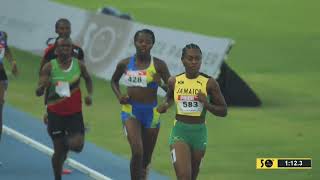 CARIFTA50 800m Final Heptathlon GIrls  CEEN TV [upl. by Larina]