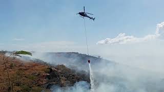 Incendie dans la Savane de Plateau CaillouEperon [upl. by Nnairet]