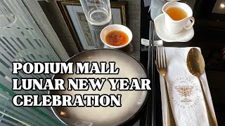 Podium Mall Dragon Year Decors🐉 Shanghai Saloon Dimsum 🇵🇭 [upl. by Ellehcsar]