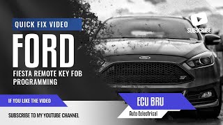 Ford Fiesta remote key fob Programing or syncing [upl. by Avron]