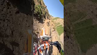 This biker rides one of the craziest trails you’ve ever seen 😱 via motoiranig [upl. by Oab]