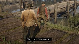 RDR2  Misleading Drunk Guy Van Horn [upl. by Lolita]