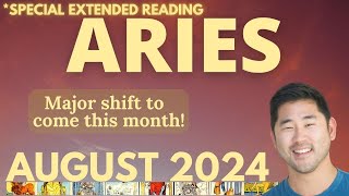 Aries August 2024  BE READY FOR TRANSFORMATION 🚀🙌Tarot Horoscope ♈️ [upl. by Ardnalahs]