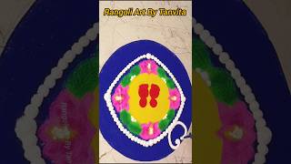 Margashirsha guruvar rangoli simple 🌺🙏🏻easyrangoli sanskarbharatirangoli indianart ytshorts [upl. by Amehsat967]