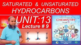 Saturated amp Unsaturated Hydrocarbons Organic Chemistry Class 9 chemistry chapter 13 new book fb [upl. by Zonda531]