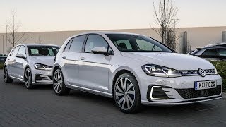 2018 VW GOLF GTi vs Golf GTE  Test Drive amp Top Trumps [upl. by Ocin]