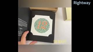 2024 New Ophthalmic Optical Optometry Ishihara Book 38 Plates Color Blindness Color Deficiency Test [upl. by Alves]