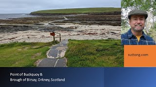 ORKNEY SCOTLAND  Point of Buckquoy and view of Brough of Birsay [upl. by Anaitit]