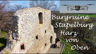 Harz von Oben Burgruine Stapelburg [upl. by Oates]