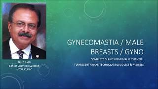 GYNECOMASTIA  GYNO  MALE BREASTS SURGERY Dr JB Ratti VITAL CLINIC [upl. by Solitta]