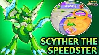 SCYTHER 🔥 ONE SHOT EVEN ALL ROUNDER WITH THIS ONE SHOT BUILD  POKEMON UNITE  SCYTHER GAMEPLAY [upl. by Ledarf]