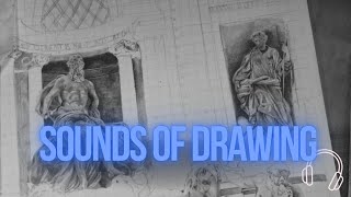 Sound of Drawing  Ep 10  Trevi Fountain in Graphite Pencil [upl. by Ynohtnaleahcim]