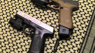 SampW SD40 Versus Glock Visual Comparison [upl. by Akimal853]