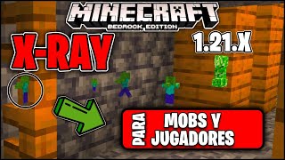 👉 XRAY para Mobs y Jugadores en Minecraft Bedrock 121 [upl. by Hock116]