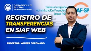 Registro de Transferencias en SIAF WEB [upl. by Daza427]