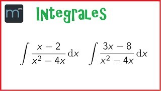 Integrales racionales integral tipo logaritmo y fracciones simples [upl. by Ciro]