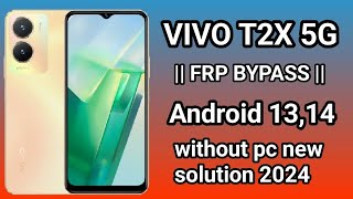 VIVO T2X 5G PHONE FRP BYPASS WITHOUT PC 💯 WORKING trending viralvideo smartphone [upl. by Ettezil]