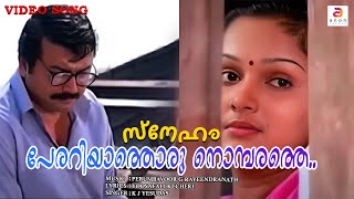 Perariyathoru Nombarathe  Sneham  Malayalam Movie Song  Love Song  K J Yesudas  Jayaram  Jomol [upl. by Haneeja]