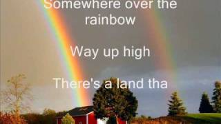 Judy Garland  Somewhere over the rainbow lyrics [upl. by Reinnej]