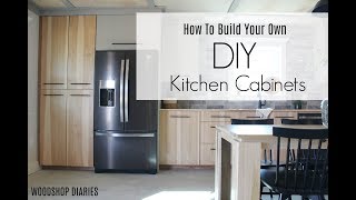 How to Build Your Own DIY Kitchen CabinetsUsing Only Plywood [upl. by Lehsreh]