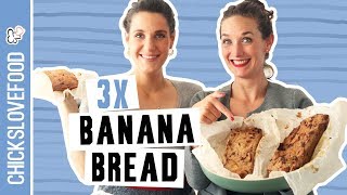 BANANENBROOD 3X ZELF MAKEN  CHICKSLOVEFOOD [upl. by Ekyt886]