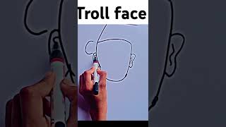 draw a troll 😂 face 😈art [upl. by Salisbury868]