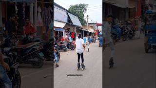 Saat Samundar Paar  Public Reaction  road skating  trending viral skating [upl. by Konopka234]