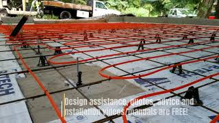 DIY Concrete Slab Radiant Heat by Radiantec [upl. by Anailuj]