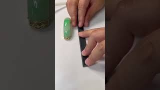 DIY Leather Bracelet  Gemstone Inlay leatherworkjewellerydesign sustainablefashion [upl. by Calesta]