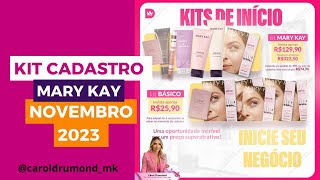 KIT CADASTRO MARY KAY NOVEMBRO 2023 meu insta caroldrumondmk [upl. by Cathyleen195]