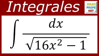 INTEGRACIÓN POR SUSTITUCIÓN TRIGONOMÉTRICA  Ejercicio 9 [upl. by Adnoryt]