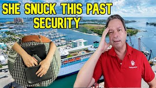 WOMAN SNEAKS GUN ONTO CRUISE SHIP  CRUISE NEWS [upl. by Gurney]