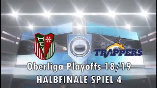 Oberliga Playoffs 2019 Halbfinale Spiel 4 Herner EV  Tilburg Trappers [upl. by Ahsilla]