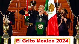 Ultimo Grito de AMLO Independencia de Mexico 9162024 [upl. by Conlee]