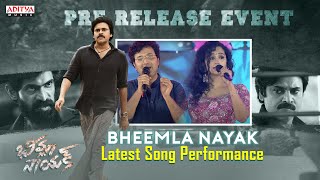 Bheemla Nayak Latest Song Performance By Sri Krishna amp Manisha Bheemla Nayak Pre Release Event Live [upl. by Searcy467]