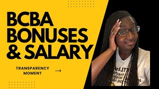 BCBA Salary  Have you wondered about BCBA bonuses I break down how to determine weekly bonuses [upl. by Einiffit]