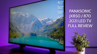 NEW 2021 Panasonic JX850 JX870 LED TV Full Review [upl. by Nuli]