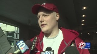 Local Athlete Cancer Patient Heads to Houston [upl. by Pippa115]