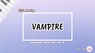 Vampire  Olivia Rodrigo Karaoke Male Key [upl. by Bernardina]