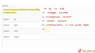 How many ATP are required for the formation of one molecule of NH3  by the nitrogenase enzyme [upl. by Oryaj]