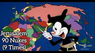 Yakkos World But For Every 10100 Nukes a Country has Its Repeated Once geography countries [upl. by Lupe]