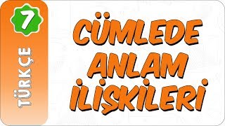 7 Sınıf Türkçe  Cümlede Anlam İlişkileri [upl. by Arinaj594]