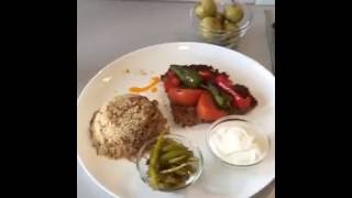 Tepsi kebabi  Sehriyeli Bulgur pilavi part3  NurMutfagi canlı yayındaydı [upl. by Poll]