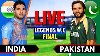 India vs Pakistan World Championship of Legends  Live Cricket Match Today  IND vs PAK Innings 2 [upl. by Cassandry]