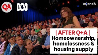 After QA  Homeownership homelessness amp housing supply [upl. by Bourn]