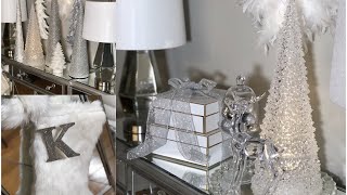 GLAM CHRISTMAS  DINING ROOM SERVERBUFFET DECORATING IDEAS 2018 [upl. by Cheslie751]